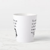 Funny Tequila Coffee Quote Retro Art Latte Mok (Voorkant)
