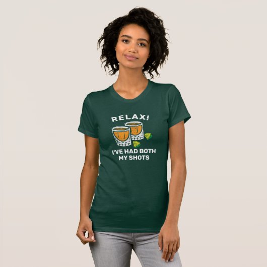 Funny Tequila COVID Vaccin Drink partij T-shirt (Voorkant volledig)