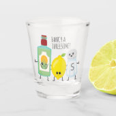 Funny Tequila Lemon en Salt Kawaii Tequila Shot Glas (Voorkant)