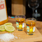 Funny Tequila Lemon en Salt Kawaii Tequila Shot Glas
