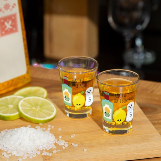 Funny Tequila Lemon en Salt Kawaii Tequila Shot Glas