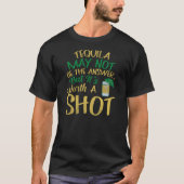 Funny Tequila Party Shot Drink T-Shirt (Voorkant)