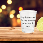 Funny Tequila Quote Shot Glas<br><div class="desc">Hé daar, feestgangers! Klaar om een vleugje humor toe te voegen aan je volgende tequila-avond? Kijk niet verder dan onze hilarische Funny Tequila Quote Shot Glass! Het is niet alleen een borrelglas. Het is een startende conversatie, een stemmingswisselaar en een gegarandeerde fun-maker. Afbeelding dit: je bent verzameld met je vrienden,...</div>