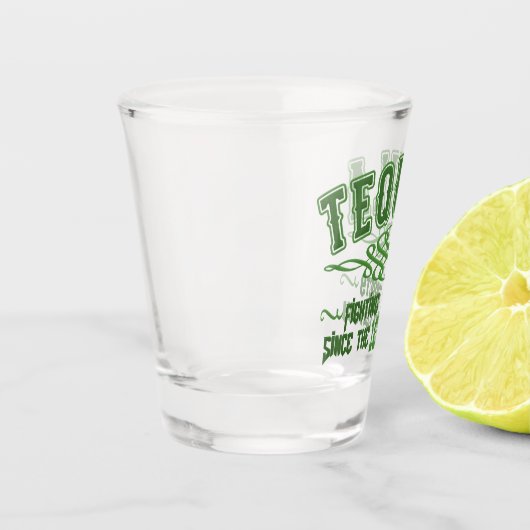 Funny TEQUILA Shot Glas (Links)