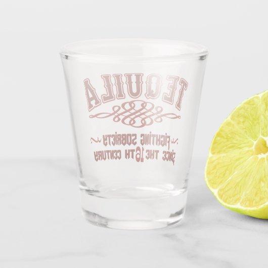 Funny TEQUILA Shot Glass Glas (Achterkant)