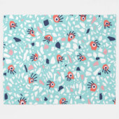 Funny Terrazzo Pattern Kinder Fleece Deken (Voorkant (Horizontaal))
