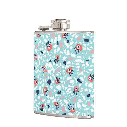 Funny Terrazzo Pattern Kinder Heupfles (Links)