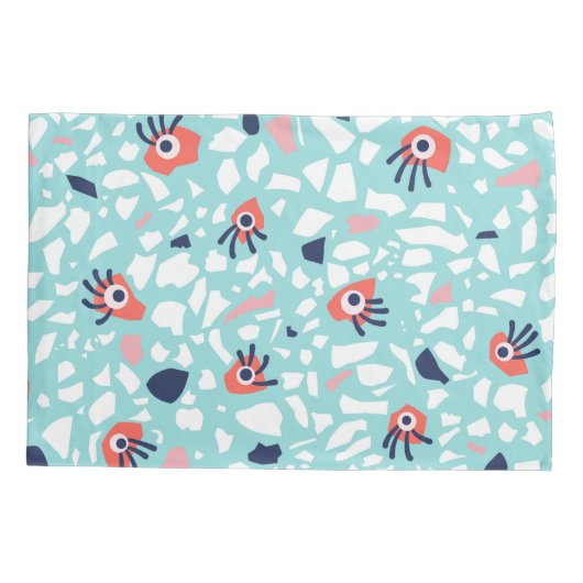 Funny Terrazzo Pattern Kinder Kussensloop (Achterkant)