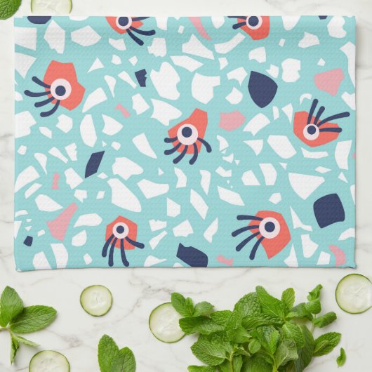 Funny Terrazzo Pattern Kinder Theedoek (Gevouwen)