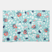 Funny Terrazzo Pattern Kinder Theedoek (Horizontaal)