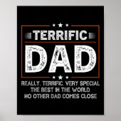 Funny Terrific Dad Donald Trump Happy Fathers Day  Poster (Voorkant)