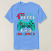 Funny Terug naar school 4e niveau zonder vergrende T-shirt (Design voorkant)