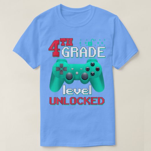 Funny Terug naar school 4e niveau zonder vergrende T-shirt (Design voorkant)