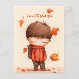 Funny Terug naar school Briefkaart