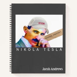 Funny Tesla Personalized Graph Notitieboek