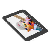 Funny Tesla Portrait Magneet (Rechterzijde)