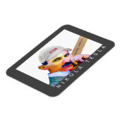 Funny Tesla Portrait Magneet (Linkerzijde)