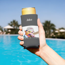 Funny Tesla Portrait Seltzer Blikjeskoeler