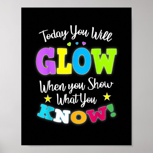 Funny Test Day Mode on Teacher Testing Ideeën Poster (Voorkant)