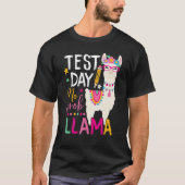 Funny Test Day No Prob-llama Llama Teacher Testing T-shirt (Voorkant)