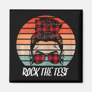 Funny Test Day Rock test Sunset Testing Day Magneet