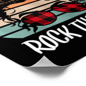 Funny Test Day Rock test Sunset Testing Day Poster (Hoek)