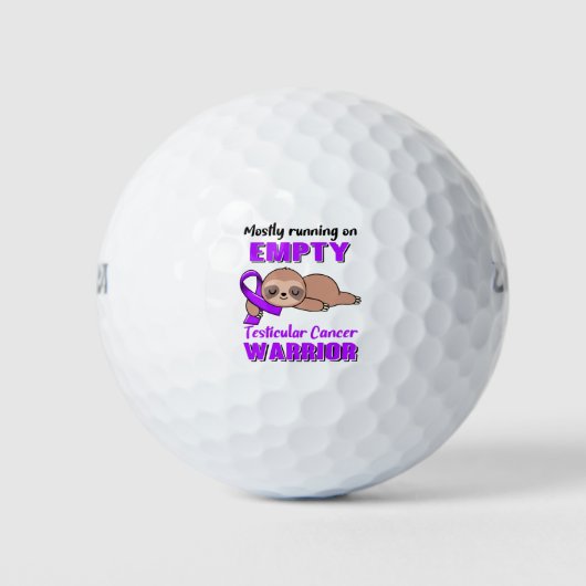 Funny Testicular Cancer Awareness Giften Golfballen (Voorkant)