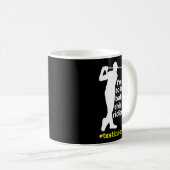 Funny Testicular Cancer Survivor Golf Player Orchi Koffiemok (Voorkant rechts)