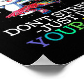 Funny Testing Teacher Rock testtraining Poster (Hoek)