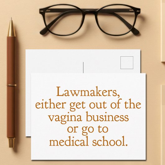 Funny Texas Abortion Laws Pro Choice Women Quote Briefkaart