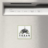 Funny Texas Armadillo Magneet (Insitu (Vaatwasser))