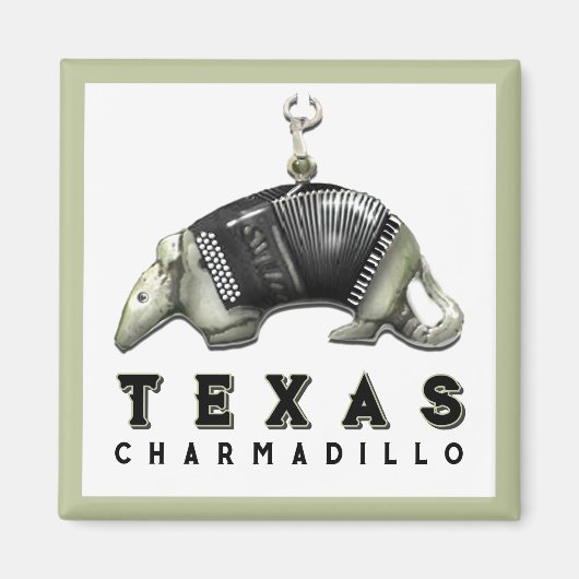 Funny Texas Armadillo Magneet (Voorkant)