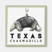 Funny Texas Armadillo Magneet (Voorkant)