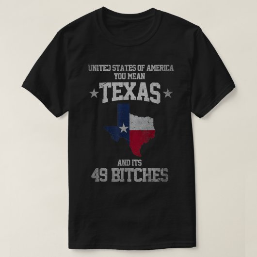 Funny Texas en zijn 49 VS Texan T-shirt (Design voorkant)