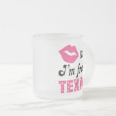 Funny Texas Matglas Koffiemok (Voorkant rechts)