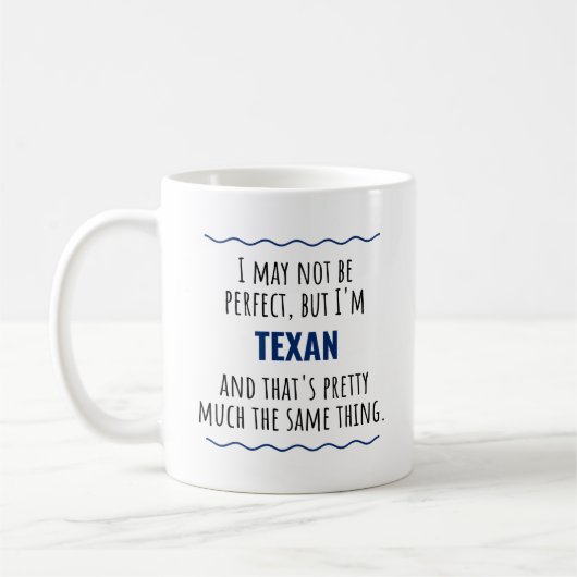 Funny Texas Texan Gift Coffee Mok (Links)