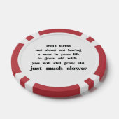 Funny text about women and men. poker chips (Enkel)