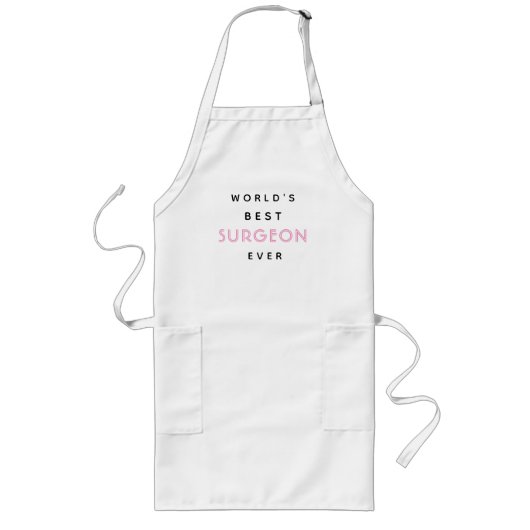 Funny Text | Beste chirurg ter wereld | Cadeau Lang Schort (Voorkant)