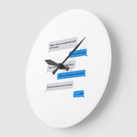 Funny text message grote klok (Hoek)