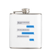 Funny text message heupfles (Voorkant)