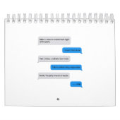 Funny text message kalender (Hoes)