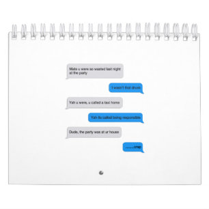 Funny text message kalender