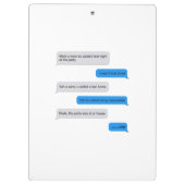 Funny text message klembord (Achterkant)