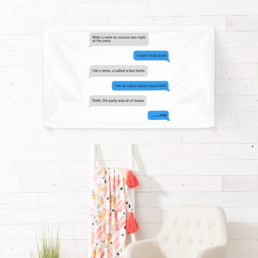 Funny text message spandoek (Insitu)