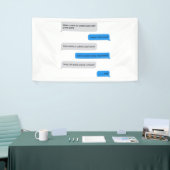 Funny text message spandoek (Beurs)