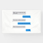 Funny text message spandoek (Horizontaal)