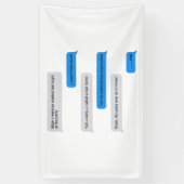 Funny text message spandoek (Verticaal)