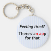 Funny text stripe geek sleutelhanger (Voorkant)