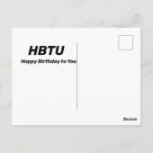 Funny Texting for Seniors Briefkaart (Achterkant)