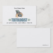 Funny Texting Visitekaartje (Voorkant / Achterkant)